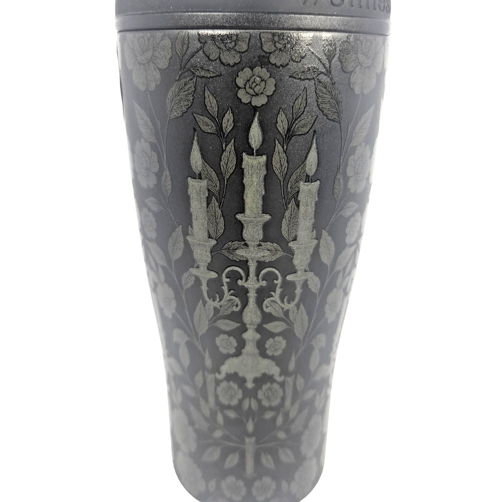 Wellness Tumbler Adults 20 oz Black NEW Gothic Floral Skull Stainless Steel